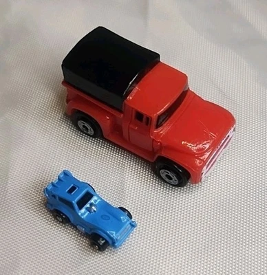 Vintage Micro Machines Ford '56 Pickup Insiders w/Blue Funny Car Galoob 1989 - Image 1 of 4