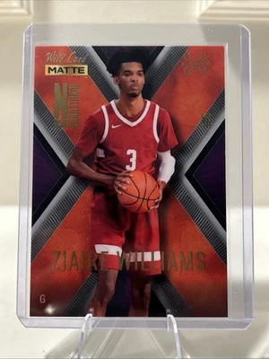 1/5 - 2022 Wild Card ZIAIRE WILLIAMS /5 National Red Purple X-PLODE MATTE - Image 1 of 2