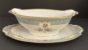 Rosaline Monarch Gravy Boat con piastra attaccata made in Occupated Japan - Foto 1 di 5