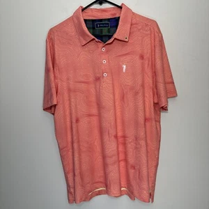 William Murray Polo Shirt Men Large Pink World Amateur Golf Wind Pattern Weather - Picture 1 of 11