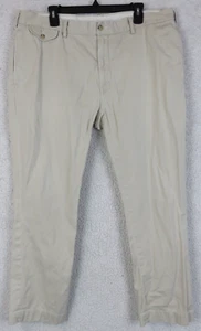 Mens Polo Ralph Lauren Chino Pants Size 40/30 Beige Preppy Classic Bedford Flat - Picture 1 of 12
