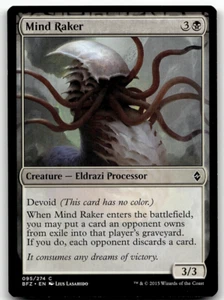 MTG Mind Raker Battle for Zendikar 095/274 Regular Common - Picture 1 of 1