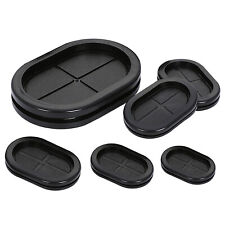 Oval Blanking Rubber Grommets Closed Blind Plugs Closed Bungs Protect Bung Black