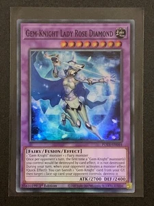 Gem-Knight Dama Diamante Rosa | POTE-EN044 | Súper Raro | 1a Edición | YuGiOh JCC - Imagen 1 de 3
