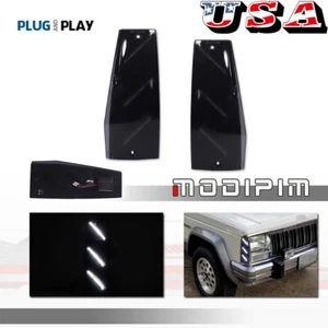Smoke LED White Side Marker Light For Jeep Cherokee XJ Wagoneer Comanche 84-1996 - Picture 1 of 11