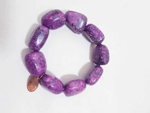 Lola Rose Gemstone Bracelets Agate Purple Quartz Signed Branded - Picture 1 of 11