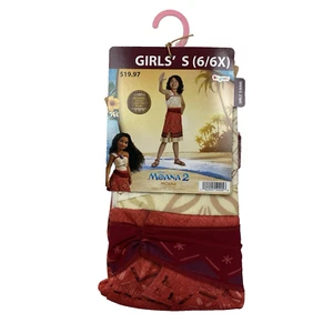 Disney Moana 2 Child Halloween Costume - Moana - Girls' Size S (6/6X) - Picture 1 of 3