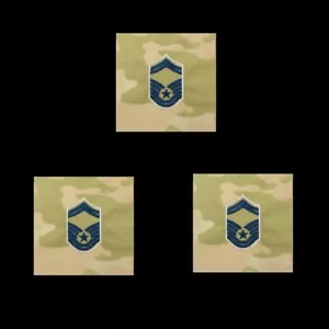 SPACE FORCE CHEVRON BESTICKT: SENIOR MASTER SERGEANT OCP GESCHENK ZUM AUFNÄHEN WOW - Bild 1 von 5