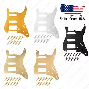 11 Hole HSS Metal Guitar Pickguard Aluminum For ST Strat Electric guitar 5 color - Picture 1 of 7
