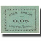 [#804818] Banknote, Algeria, 5 Centimes, Ville, 1917, 1917-04-05, Unc