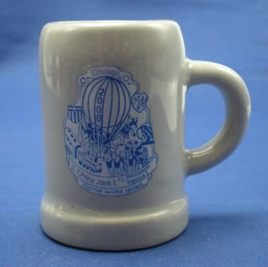 Chicago 2000 Shot Glass Beer Mug Toothpick Holder Stoneware - Picture 1 of 3