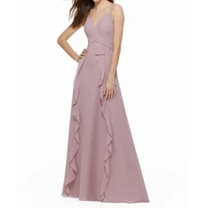 Mori Lee Madeline Gardner Bridesmaid Dress 21645 in Dessert Rose Size 8 New NWT - Picture 1 of 16