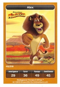 Tarjeta Carrefour Dreamworks - Madagascar - Alex Nº 49 - Imagen 1 de 1