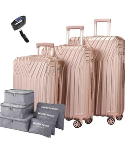 Bonsite Luggage and Travel Gear Suitcase 3 Piece Hardshell Set with Scale - Picture 1 of 7
