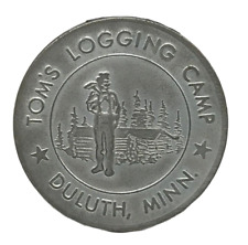 Toms Logging Camp Souvenir Good Luck Token Coin Duluth MN B2