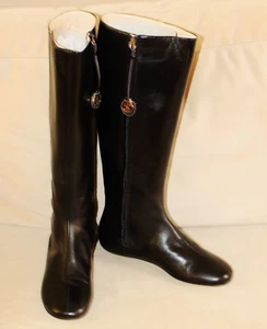 Kate Spade DAMEN-REITSTIEFEL SCHWARZ MODISCH "AZIZA" 7 WEICHES LEDER FLACH - Bild 1 von 11