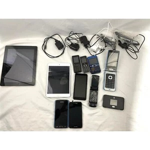 Lot of 11 Phones Tablets Flip Phones Smartphones Apple Samsung | Repair or Parts - Picture 1 of 7