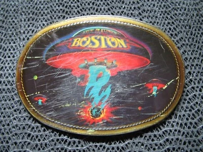 BOSTON ROCK BAND UFO NAVE ESPACIAL HEBILLA DE CINTURÓN! ¡VINTAGE! RARO! PACIFICA! 1977! USA Foto 1 de 4