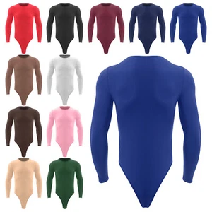 Body de manga larga para hombre Camisa muscular Mono de una pieza Camisetas interiores Prendas para el torso - Imagen 1 de 124