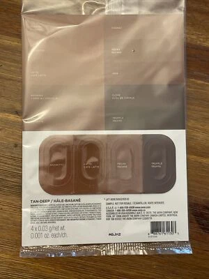 Avon fmg Cashmere 24 Hour Liquid Foundation Samples (4) TAN - DEEP Shades - Image 1 of 2