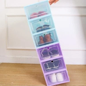 6x Schuhbox Schuhkarton Schuhaufbewahrung Aufbewahrungsbox Stapelbox Ordnungsbox - Bild 1 von 14