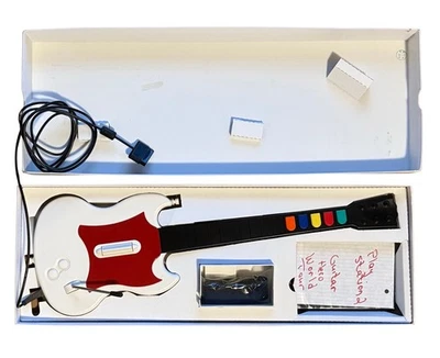 Caja Abierta PS2 Guitar Hero Blanco Octano SG Gibson Guitar Hero World Tour Foto 1 de 4