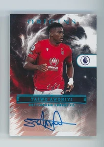 2022-23 Taiwo Awoniyi Panini Chronicles Origins Platinum Autographed Card 1/1 - Picture 1 of 3
