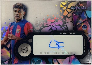 Lamine Yamal Rookie Autograph Topps Crystal UCC 2023/24 - Foto 1 di 2