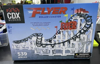 CDX Blocks Flyer 539 Pieces Building Brick Set Gravity Powered Roller Coast NEW! - Image 1 of 2