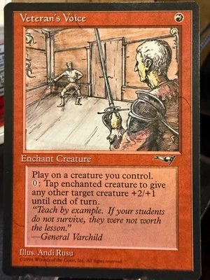 MTG Magic the Gathering Alliances Veteran's Voice - Image 1 of 2