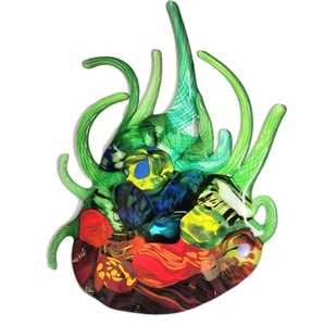 Escultura colgante de vidrio artístico fundido hecha a mano atrapasol - decoración de pared abstracta - Imagen 1 de 6