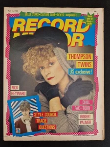 Record Mirror - April 16, 1983 - Pop Music Magazine - Thompson Twins - (B23838) - Afbeelding 1 van 1