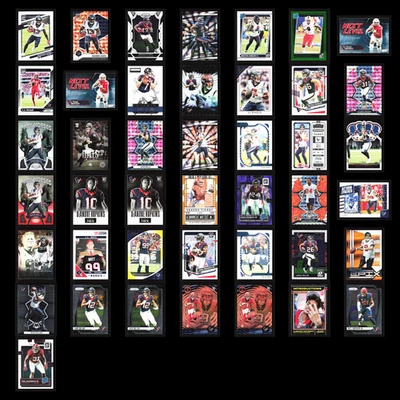 Lote (43) Tarjetas de fútbol americano de los Houston Texans Watt (RC) Hopkins (RC) Stroud/Dell/Mills Foto 1 de 4