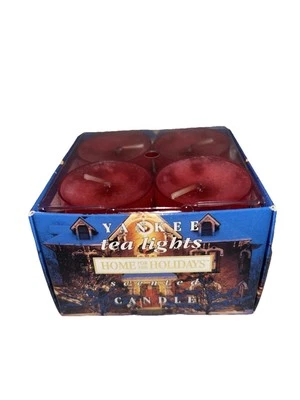 NEW 12 YANKEE CANDLE *HOME FOR THE HOLIDAYS* SCENTED TEA LIGHT CANDLES (1) - Image 1 of 4