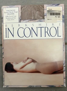Berkshire In Control Strumpfhose Nude Größe 3-4 Style 4757 Vintage Bauch Hüfte - Bild 1 von 2