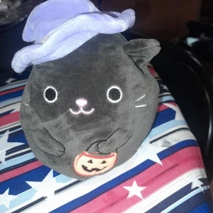 Halloween Black Cat Pumpkin Flip A Mallows by Squishmallows 4" - Picture 1 of 3