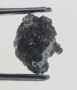 Black White Fancy Natural Loose 0.70 Carat Rough Raw Translucent Diamond - Picture 1 of 2