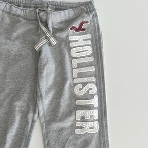 Vintage Hollister Sweatpants Womens Medium Low Rise Logo Bird Embroidered Y2K - Picture 1 of 12