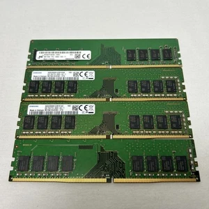4x 8GB (32gb Total) 1Rx8 PC4-2666V DDR4 Desktop RAM - Afbeelding 1 van 4
