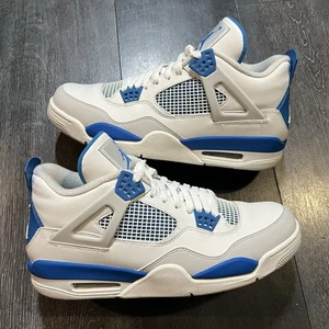 Nike Air Jordan 4 Retro Militar Azul Baloncesto 308497-105 OG 2012 Hombres Talla 12 - Imagen 1 de 8