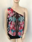 Crossroads Tropicana Zebra Animal One Shoulder Top New With Tag