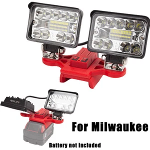 Cordless LED Work Light For Milwaukee 18V Li-Ion Battery Portable Bright Light - Picture 1 of 5