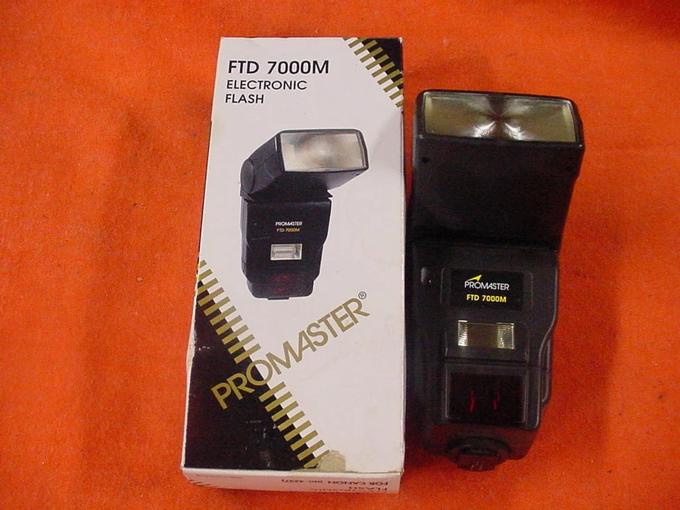 Promaster FTD 7000M Electronic Flash for Canon 4237 Free Shipping! - Image 1 of 3