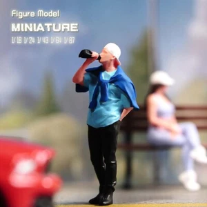 1/18 1/24 1/43 1/64 1/87 Miniaturas Figuras Hombre Bebedor Escena Modelo Para Coches - Imagen 1 de 8