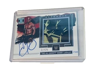 All Mighty Bobby Lashley WWE Wrestling Autograph WWF Auto /25 Impeccable Patch - Picture 1 of 3