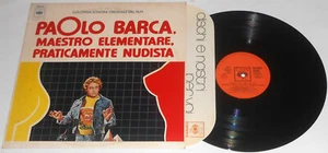 PAOLO BARCA MAESTRO ELEMENTARE PRATICAMENTE NUDISTALP 1975 + INNER ORIGINALE - Imagen 1 de 2