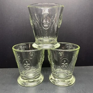 La Rochere Fleur de Lis Juice Bicchieri in vetro 4 pollici 8 once set di 3 goffrature - Foto 1 di 10