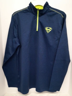 Superman 1/4 Zip Pullover by DC Comics Size M - Image 1 of 4