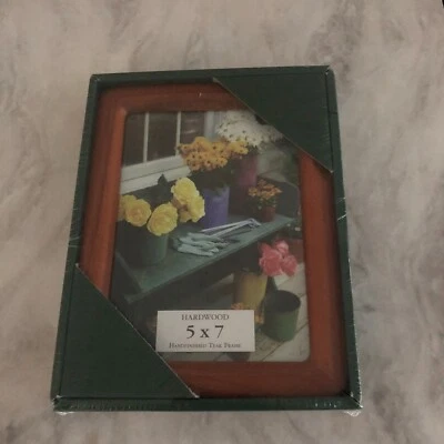 Marco de teca acabado a mano de madera dura Nantucket 5x7 LEER DESCRIPCIÓN COMPLETA A CONTINUACIÓN Foto 1 de 2