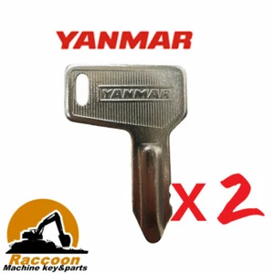 2pcs Fits 301 Yanmar Takeuchi Grader Dozer excavator Key 933110-00301 52160 - Picture 1 of 3